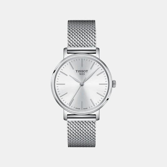 Everytime Women Quartz White Dial Analog Stainless Steel Watch T1432101101100