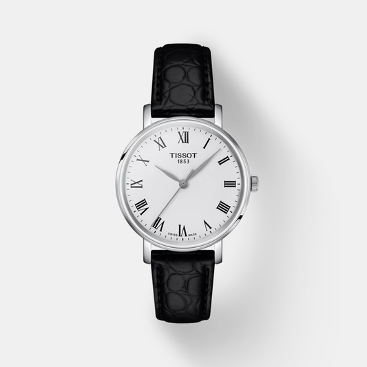 Everytime Women Quartz Silver Dial Analog Leather Watch T1432101603300
