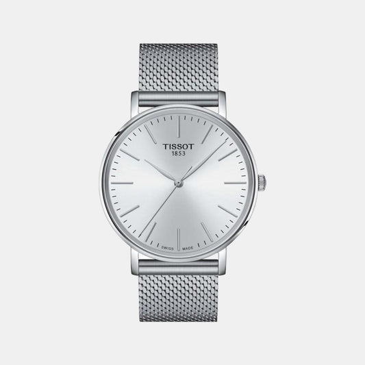 Everytime Men Quartz White Dial Analog Stainless Steel Watch T1434101101100
