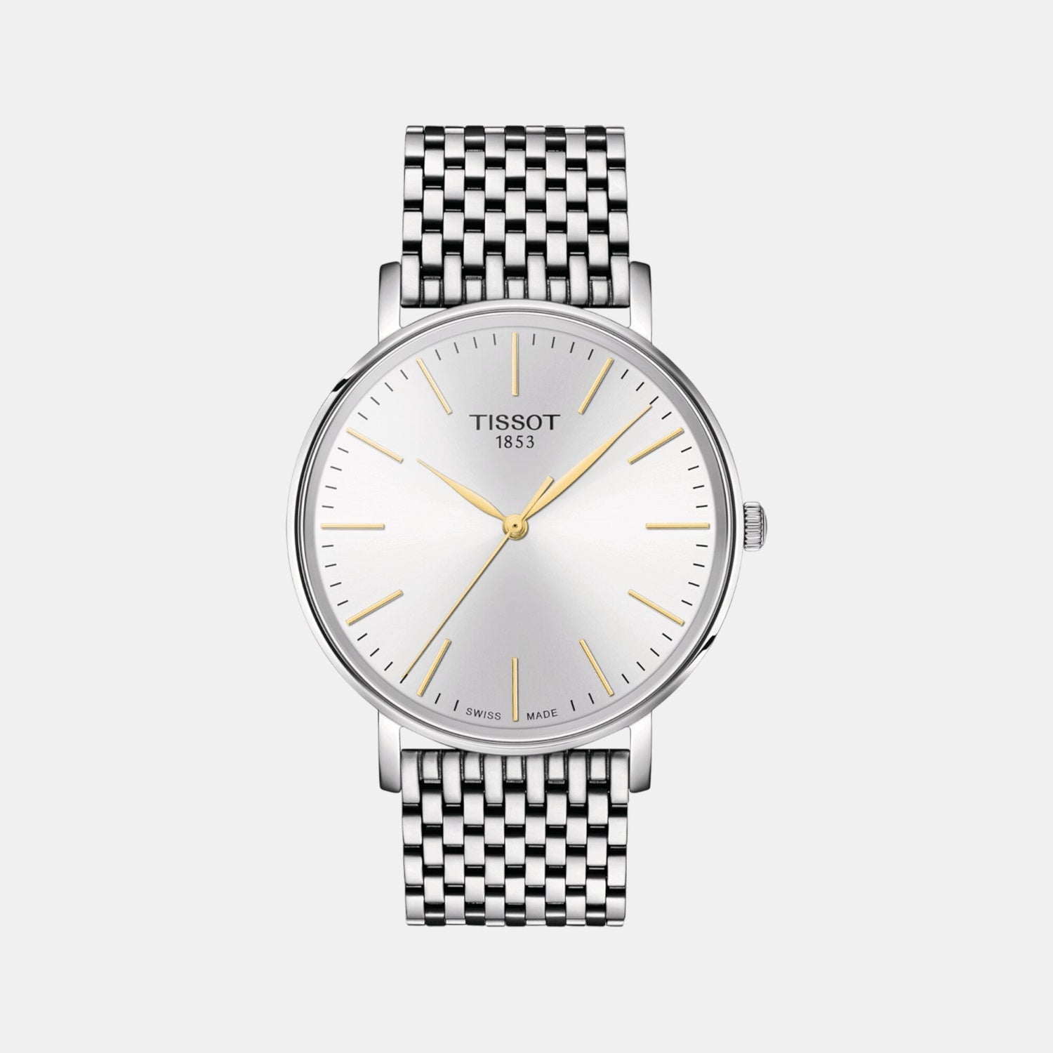 Everytime Men Quartz White Dial Analog Stainless Steel Watch T1434101101101