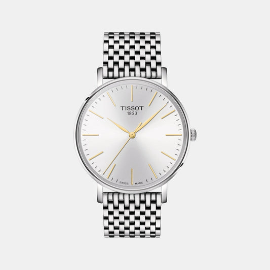 Everytime Men Quartz White Dial Analog Stainless Steel Watch T1434101101101
