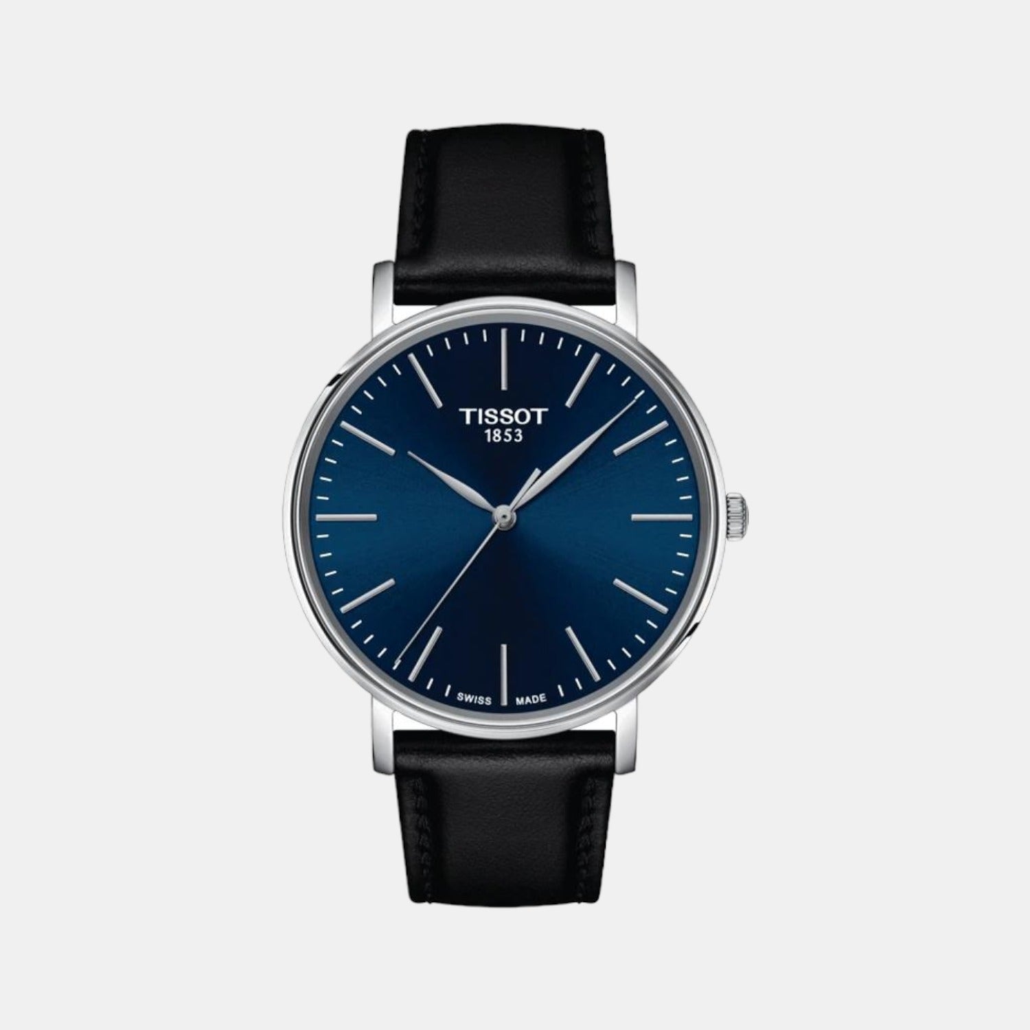 Everytime Men Quartz Blue Dial Analog Leather Watch T1434101604100