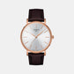 Everytime Men Quartz White Dial Analog Leather Watch T1434103601100
