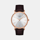 Everytime Men Quartz White Dial Analog Leather Watch T1434103601100