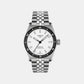 Men Automatic White Dial Analog Stainless Steel Watch T1494071103100