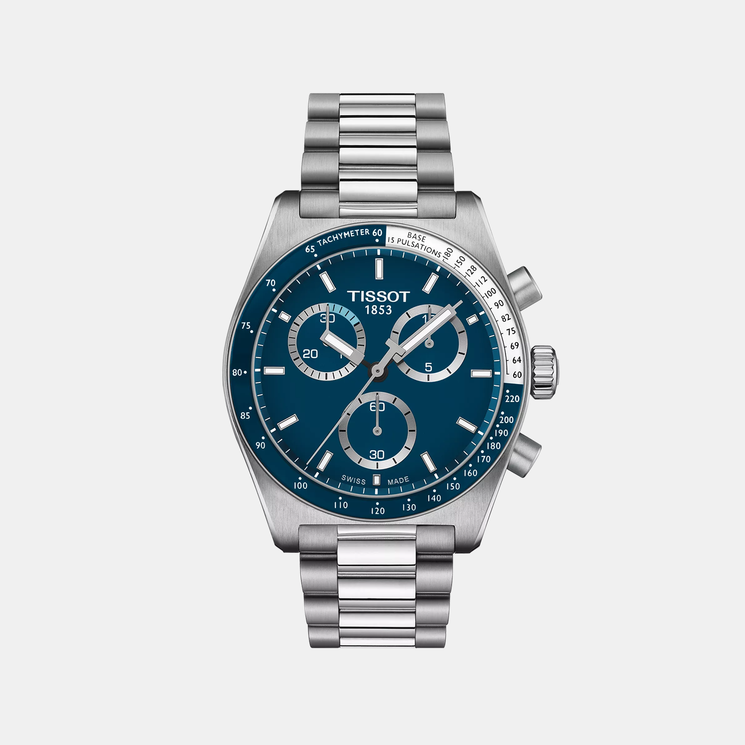 PR 516 Men Quartz Blue Dial Chronograph Stainless Steel Watch T1494171104100