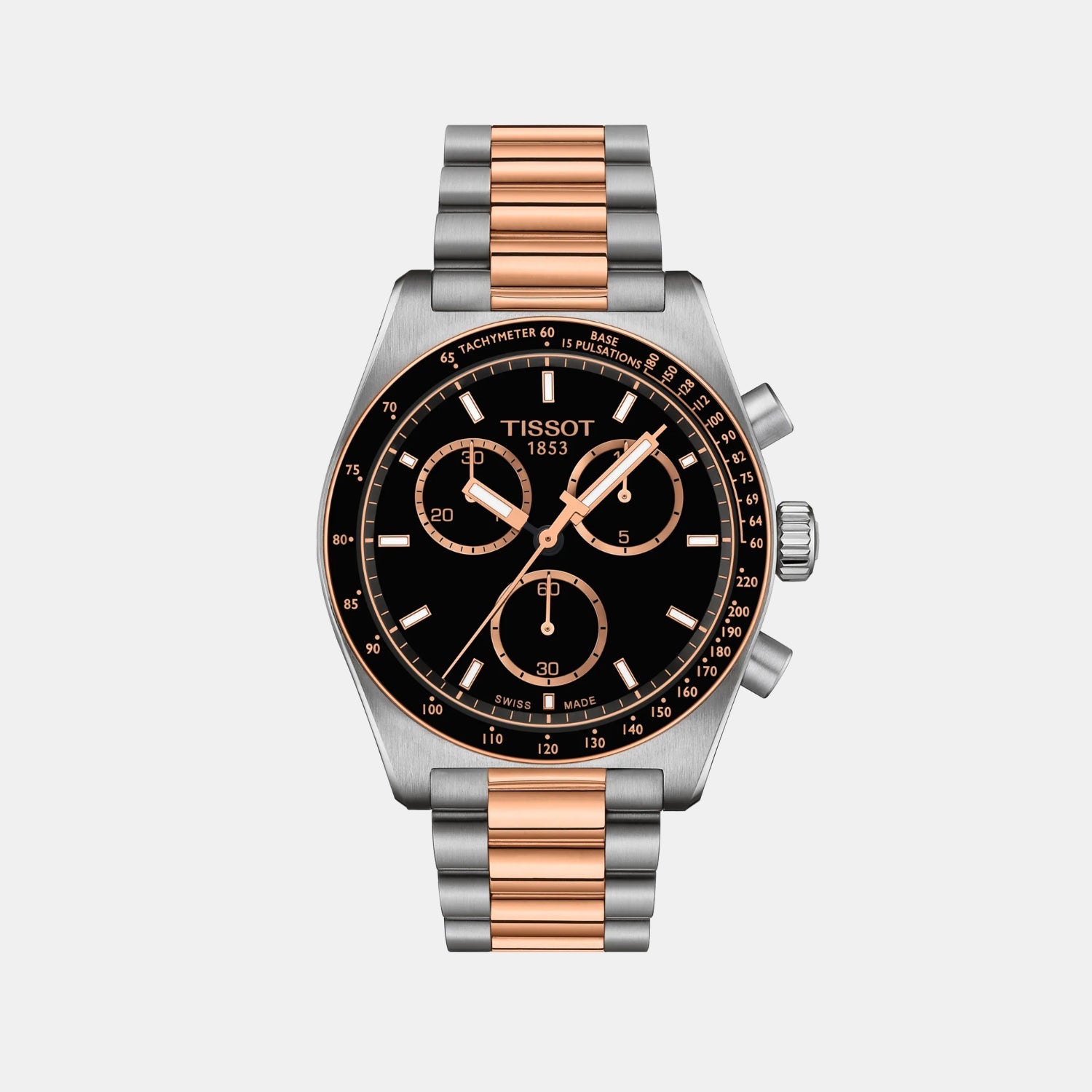 PR 516 Men Quartz Black Dial Chronograph Stainless Steel Watch T1494172205101
