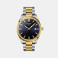 PR 100 Men Quartz Blue Dial Analog Stainless Steel Watch T1504102204100