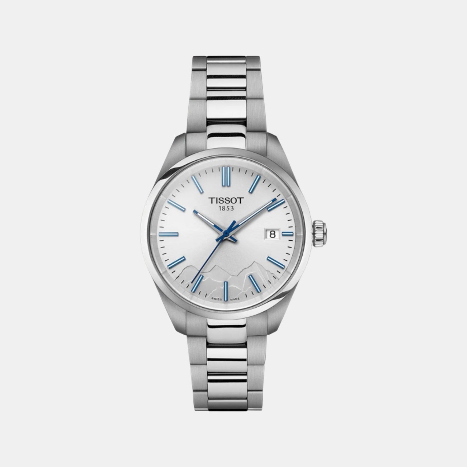 PR 100 Women Quartz Silver Dial Analog Stainless Steel Watch T1502101103101