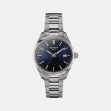 PR 100 Women Quartz Blue Dial Analog Stainless Steel Watch T1502101104100