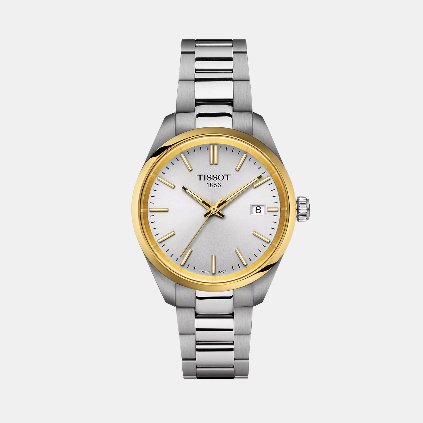 PR 100 Women Quartz Silver Dial Analog Stainless Steel Watch T1502102103100