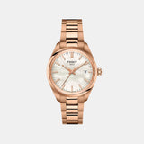 PR 100 Unisex Quartz Mother Of Pearl Dial Analog Stainless Steel Watch T1502103311100