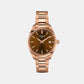 PR 100 Unisex Quartz Brown Dial Analog Stainless Steel Watch T1502103329100