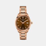 PR 100 Unisex Quartz Brown Dial Analog Stainless Steel Watch T1502103329100