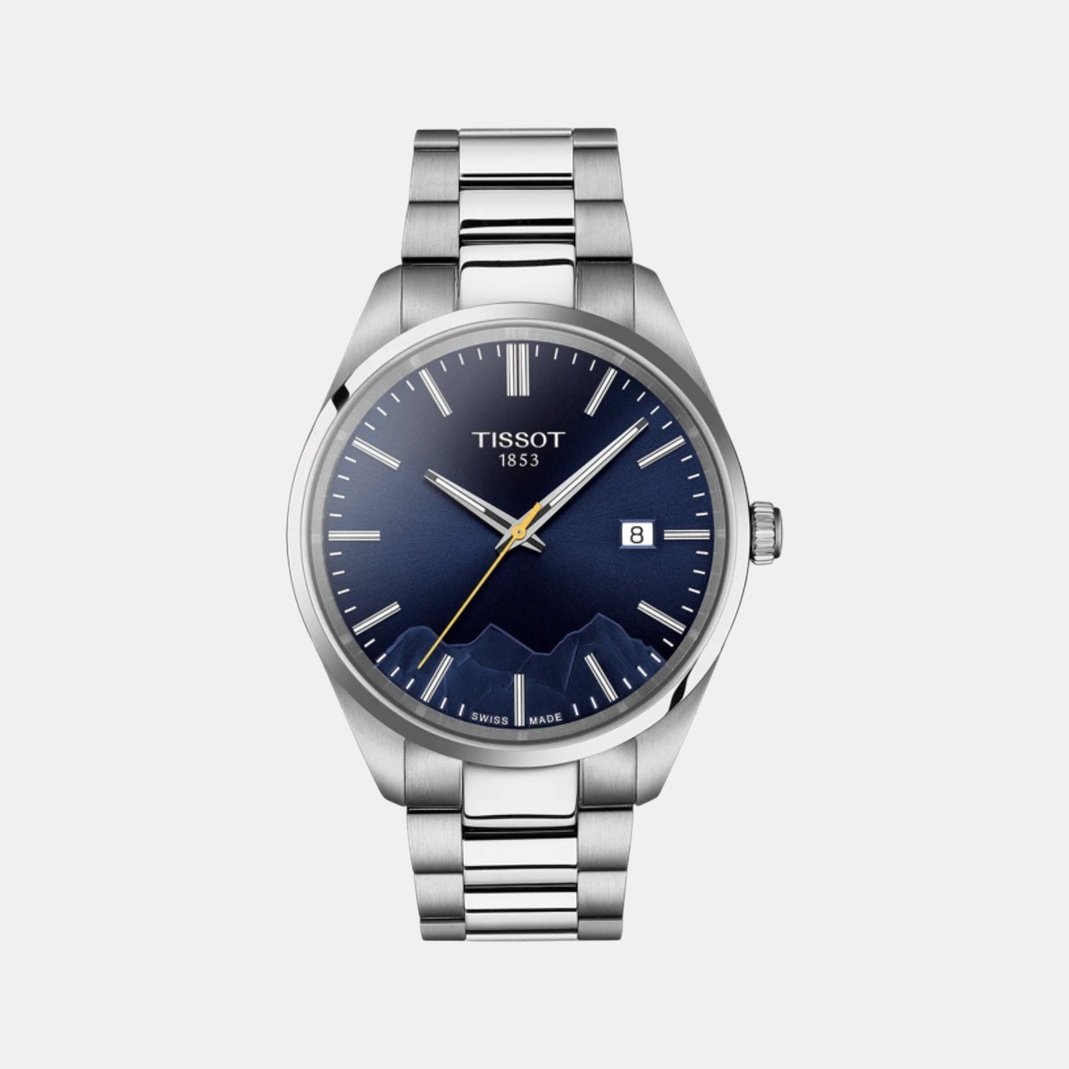 PR 100 Men Quartz Blue Dial Analog Stainless Steel Watch T1504101104102