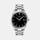 PR 100 Men Quartz Black Dial Analog Stainless Steel Watch T1504101105100