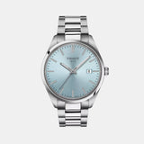 PR 100 Men Quartz Blue Dial Analog Stainless Steel Watch T1504101135100