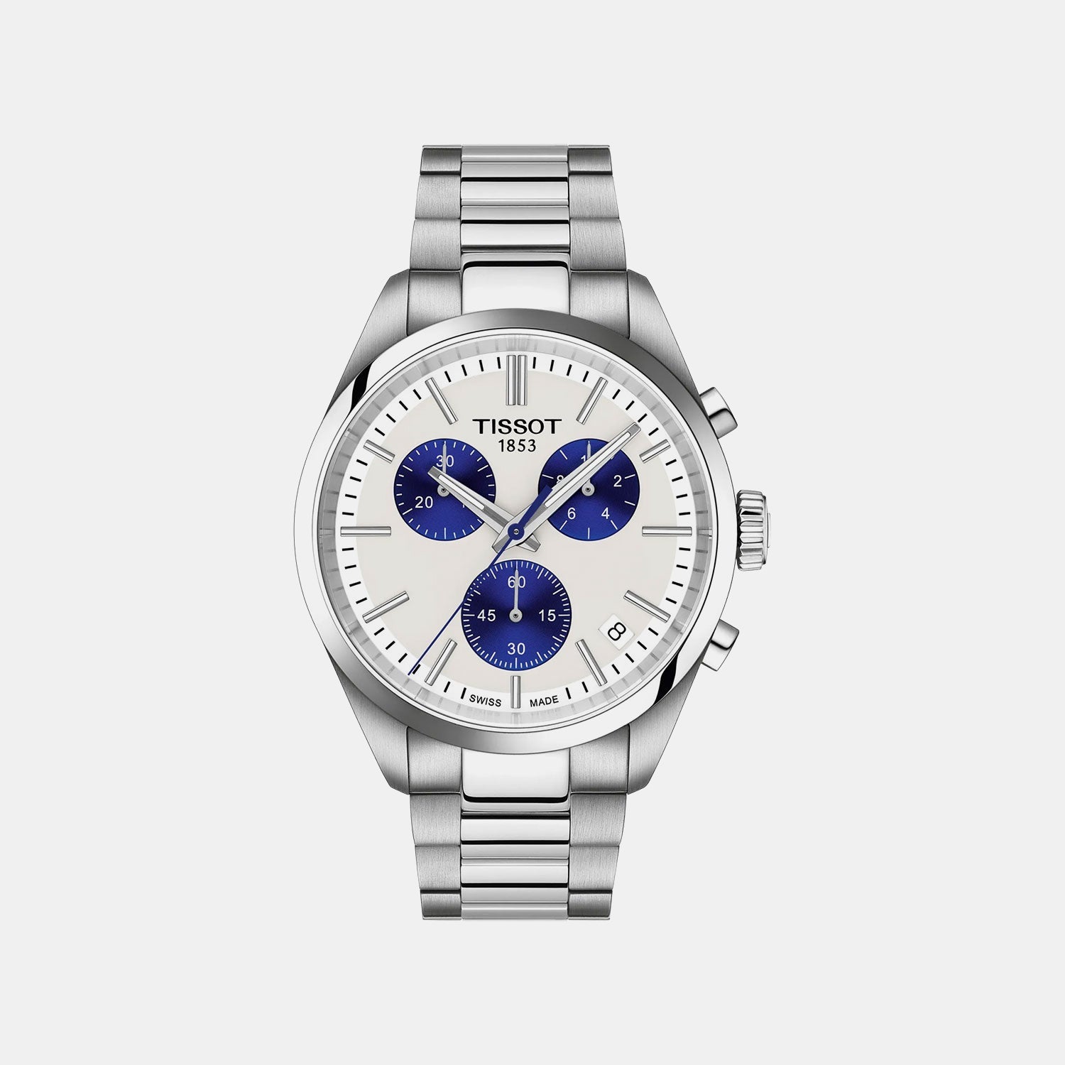 PR 100 Men Quartz Multicolour Dial Chronograph Stainless Steel Watch T1504171101100