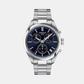 PR 100 Men Quartz Blue Dial Chronograph Stainless Steel Watch T1504171104100