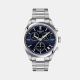 PR 100 Men Quartz Blue Dial Chronograph Stainless Steel Watch T1504171104100