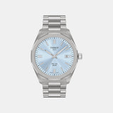 Classic Contemporary Men Quartz Blue Dial Analog Stainless Steel Watch T1514221135100