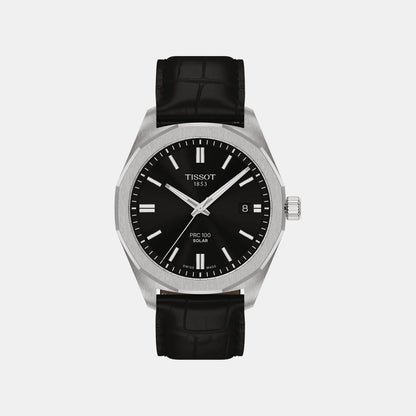PRC 100 Men Quartz Black Dial Analog Leather Watch T1514221605100