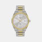 Classic Contemporary Women Quartz Silver Dial Analog Stainless Steel Watch T1514222203100