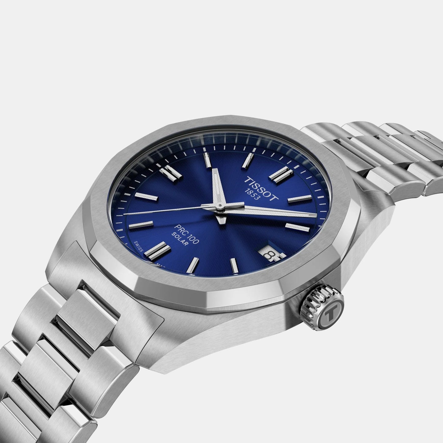 PRC 100 Men Quartz Blue Dial Analog Stainless Steel Watch T1518221104100