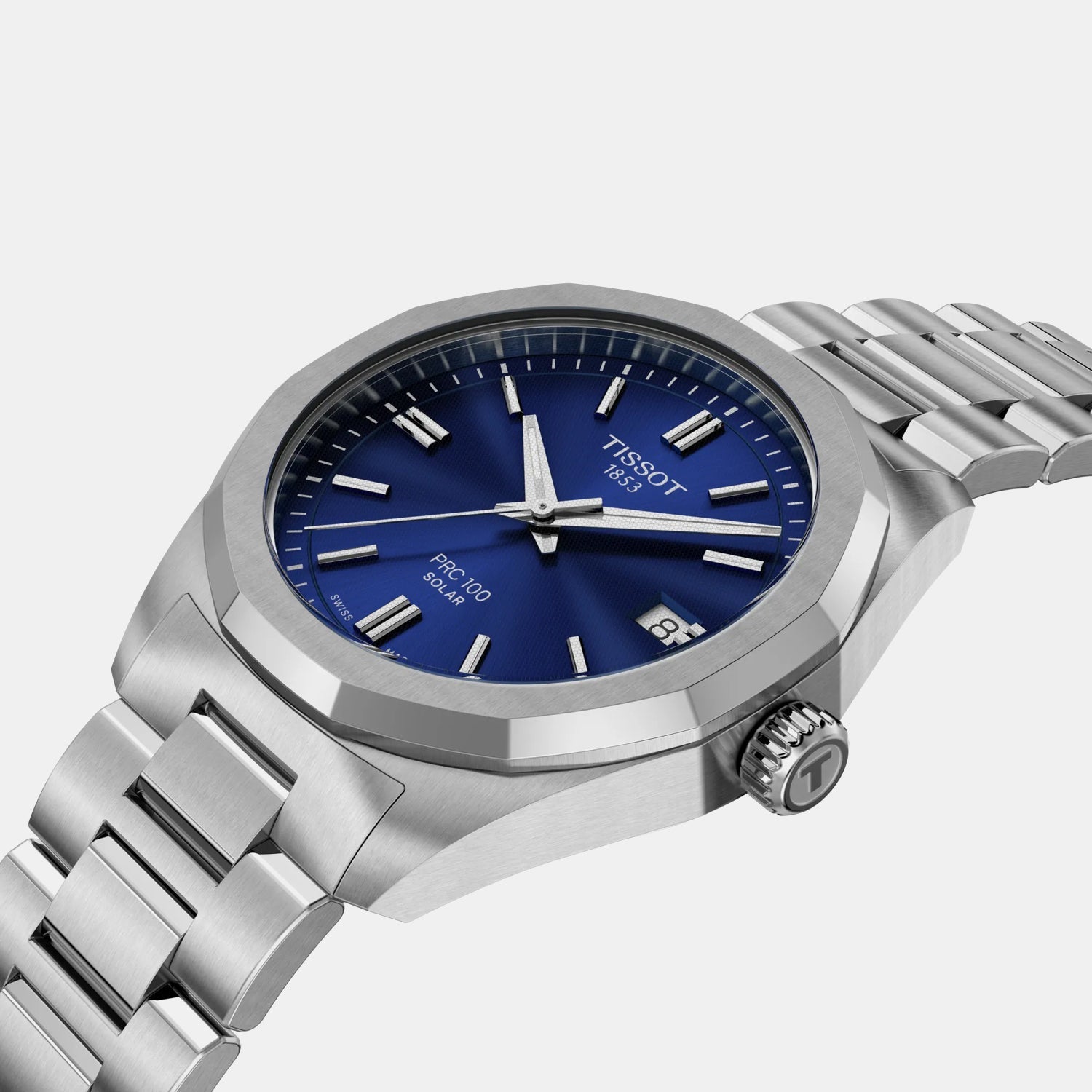 PRC 100 Men Quartz Blue Dial Analog Stainless Steel Watch T1518221104100