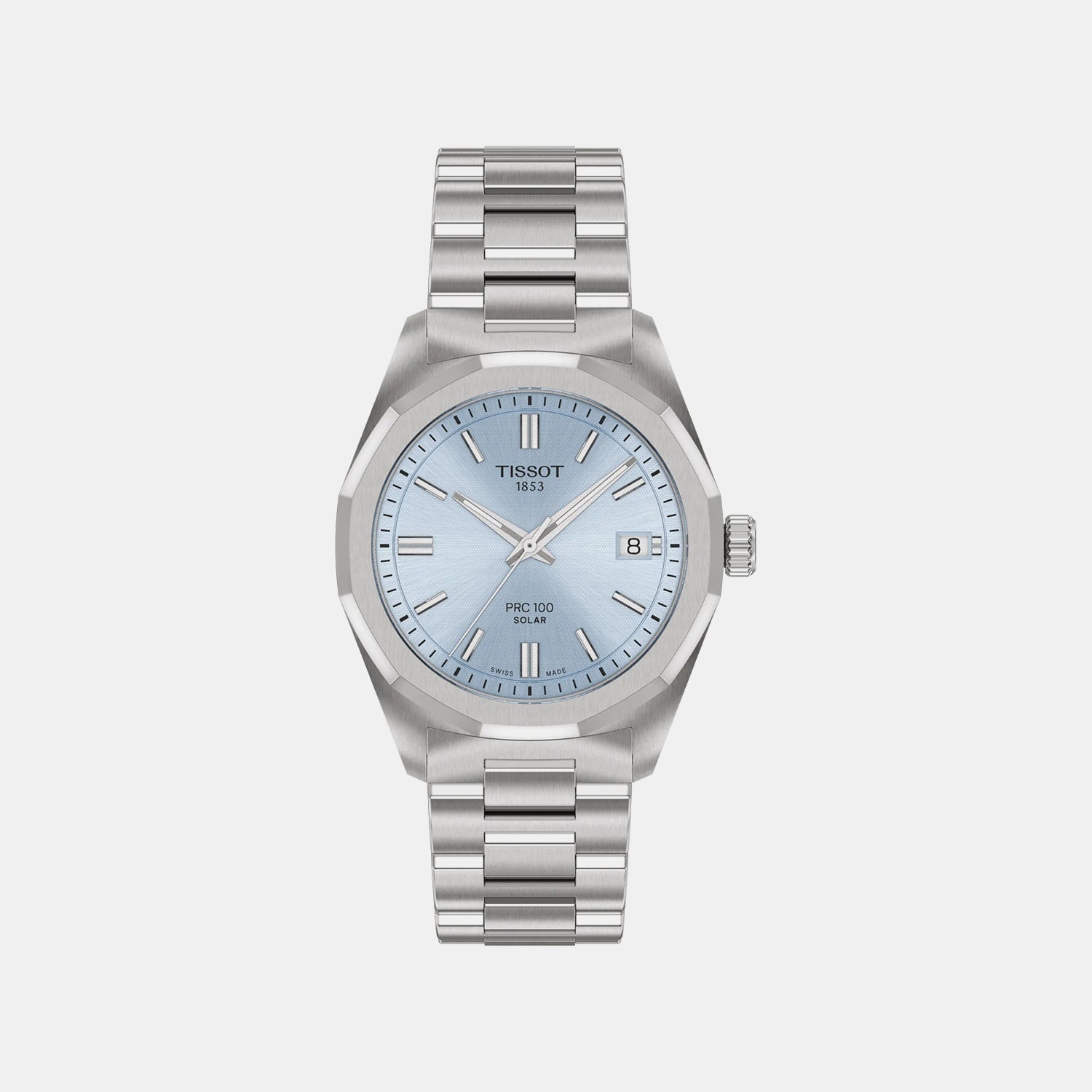 PRC 100 Women Solar Blue Dial Analog Stainless Steel Watch T1518221135100