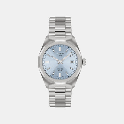PRC 100 Women Solar Blue Dial Analog Stainless Steel Watch T1518221135100