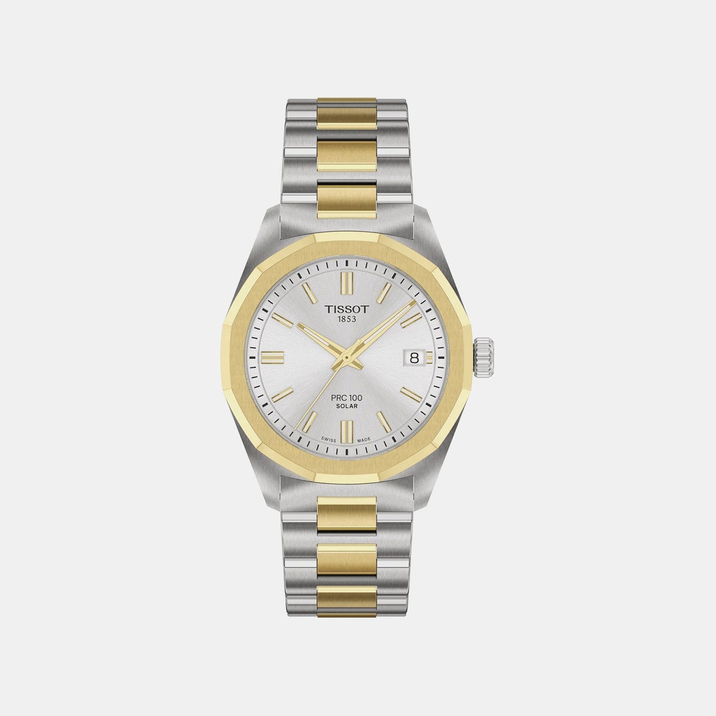 PRC 100 Women Solar Silver Dial Analog Stainless Steel Watch T1518222203100