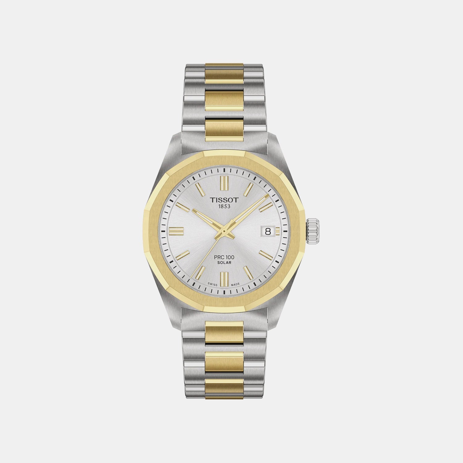PRC 100 Women Solar Silver Dial Analog Stainless Steel Watch T1518222203100