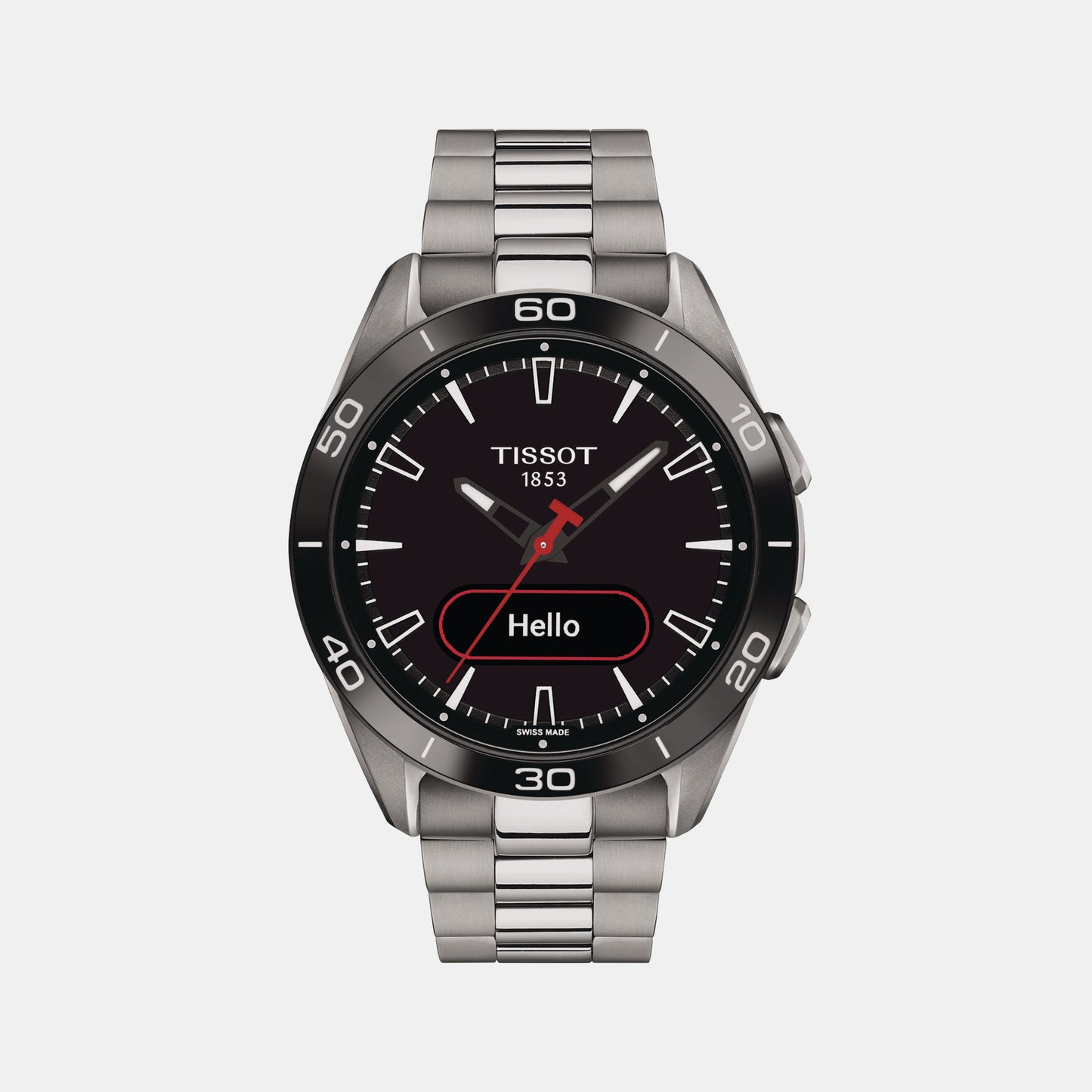 T-Touch Men Quartz Black Dial Analog Stainless Steel Watch T1534204405100