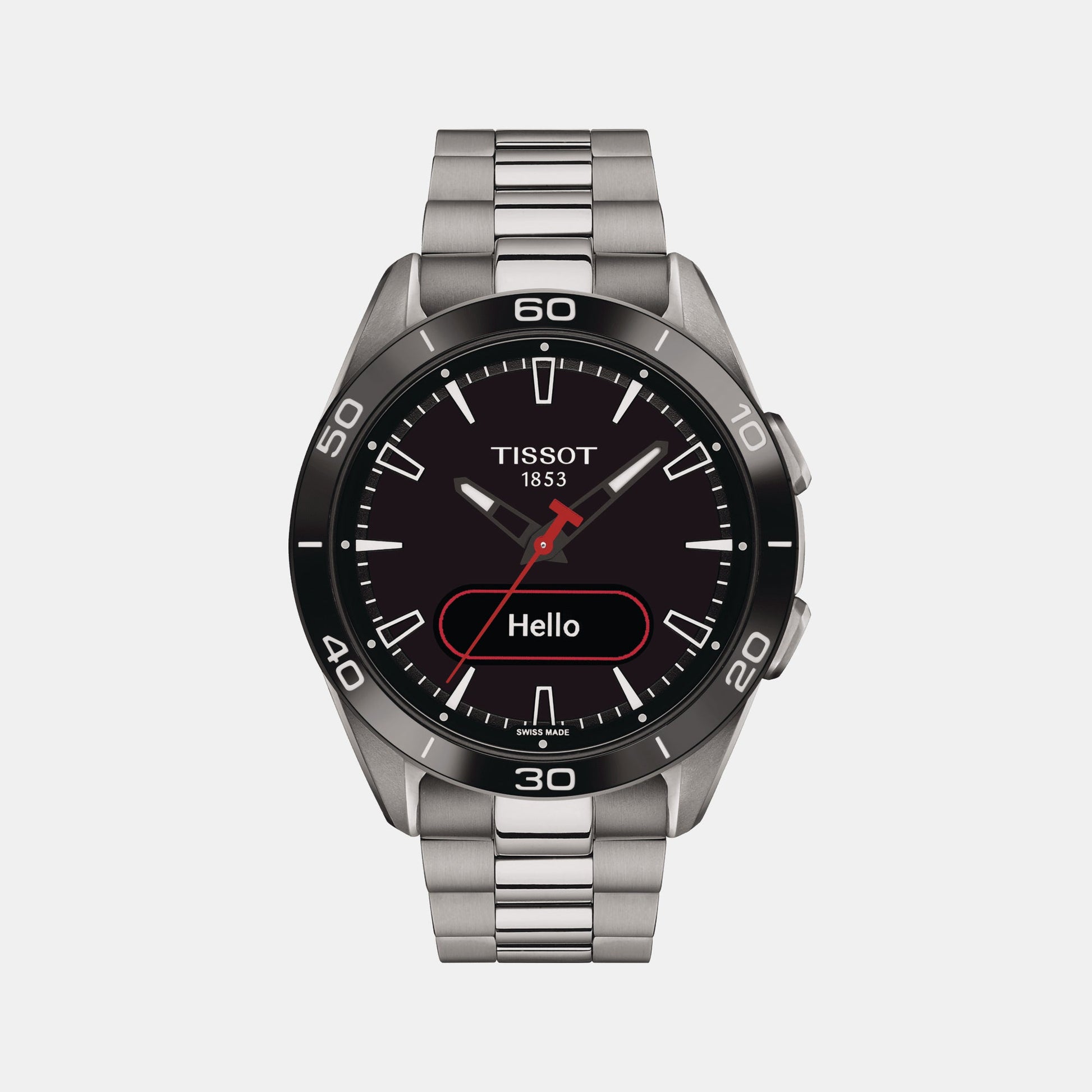 T-Touch Men Quartz Black Dial Analog Stainless Steel Watch T1534204405100