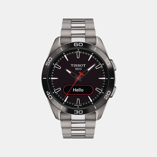 T-Touch Men Quartz Black Dial Analog Stainless Steel Watch T1534204405100