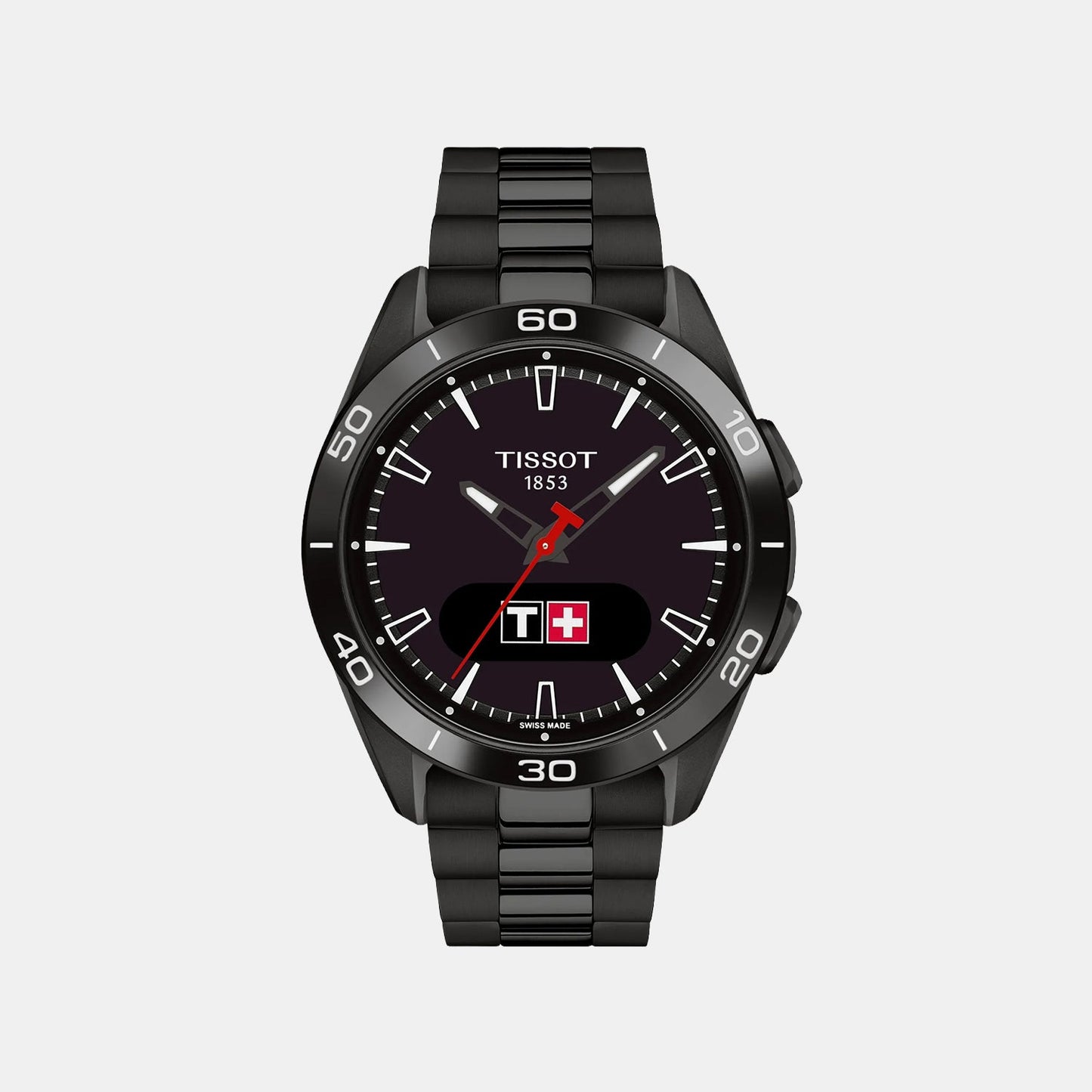 T-Touch Connect Sport Unisex Solar Black Dial Analog Titanium Watch T1534204405101