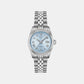 Ballade Women Automatic Blue Dial Analog Stainless Steel Watch T1562081135300