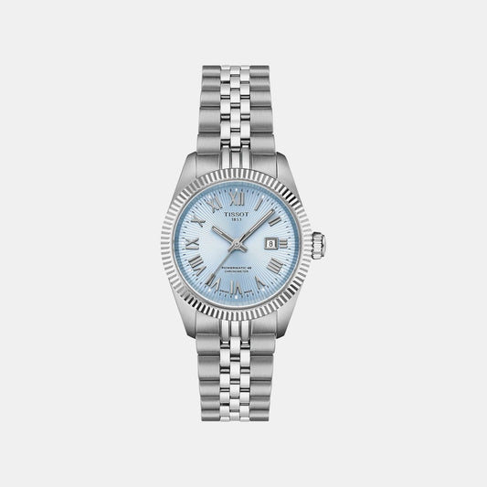 Ballade Women Automatic Blue Dial Analog Stainless Steel Watch T1562081135300
