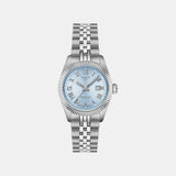 Ballade Women Automatic Blue Dial Analog Stainless Steel Watch T1562081135300