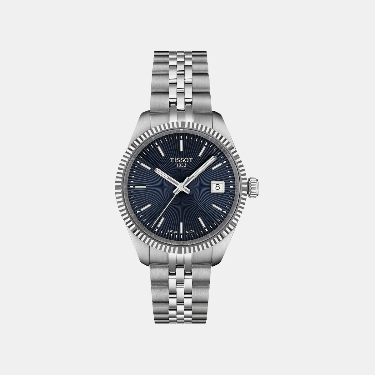 Ballade Women Quartz Blue Dial Analog Stainless Steel Watch T1562101104100