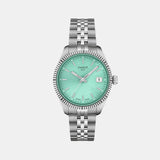 Ballade Women Quartz Green Dial Analog Stainless Steel Watch T1562101109100