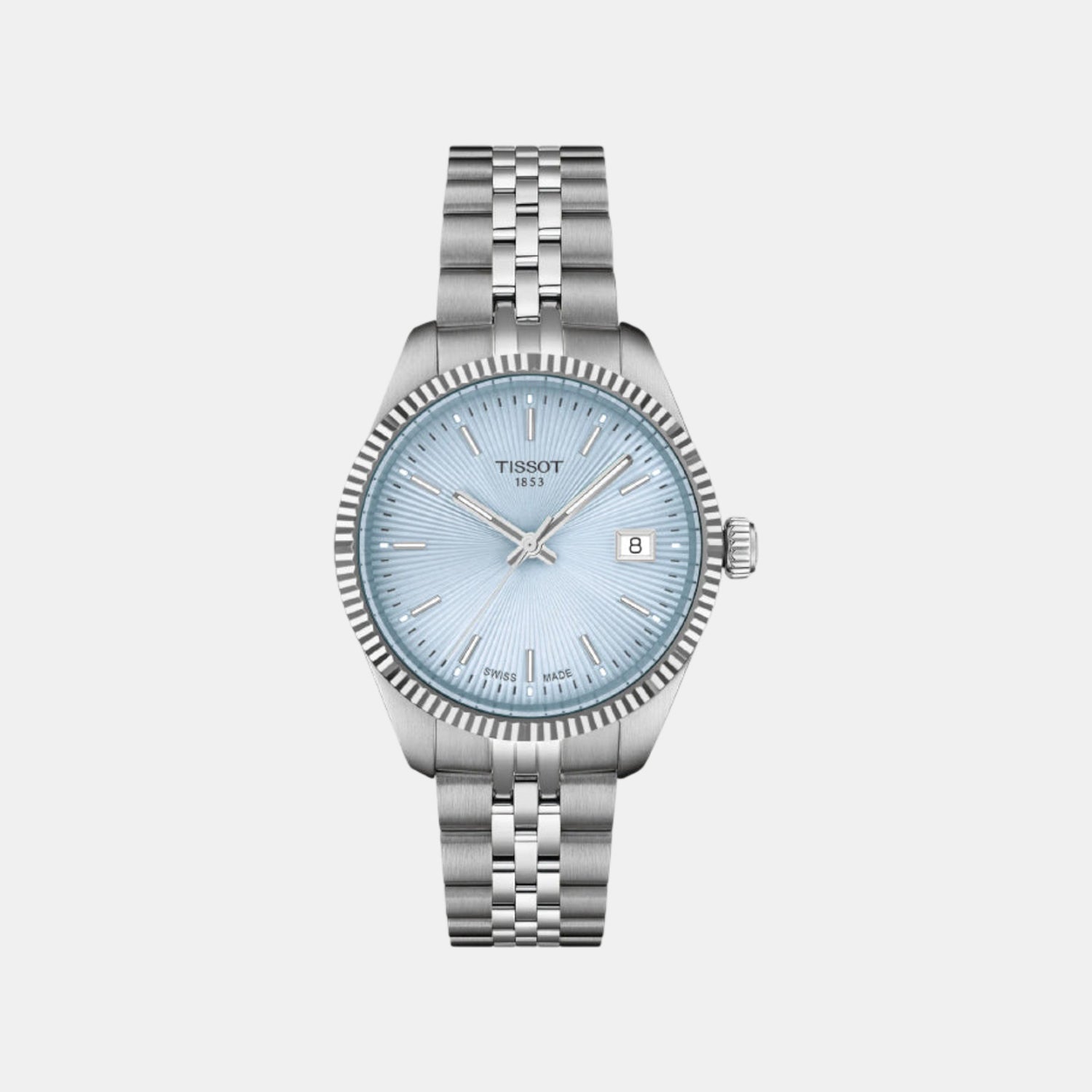 Ballade Women Quartz Blue Dial Analog Stainless Steel Watch T1562101135100