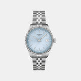 Ballade Women Quartz Blue Dial Analog Stainless Steel Watch T1562101135100