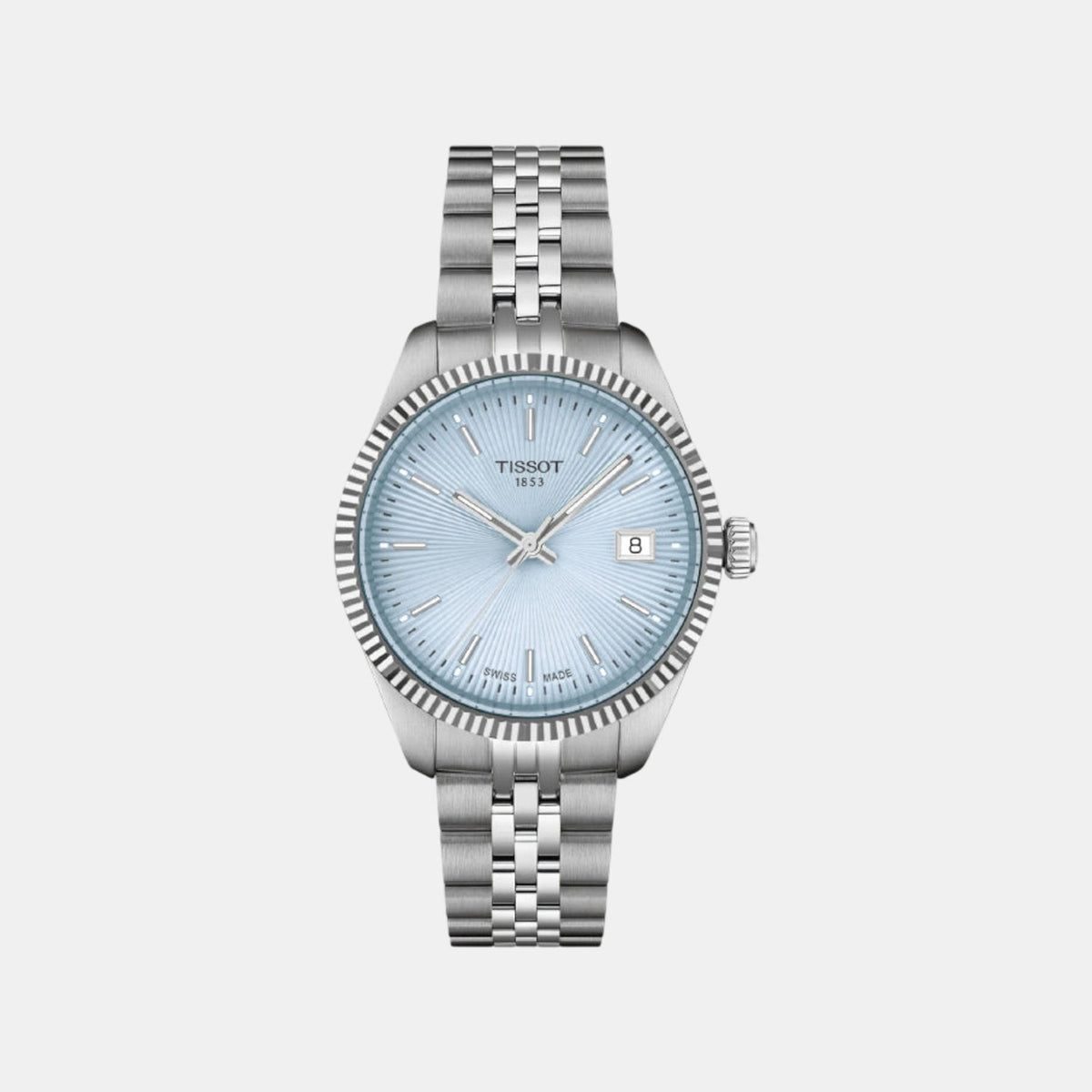 Ballade Women Quartz Blue Dial Analog Stainless Steel Watch T1562101135100