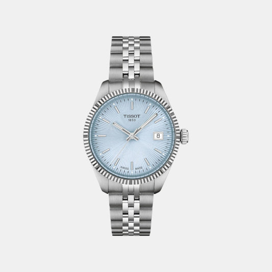 Ballade Women Quartz Blue Dial Analog Stainless Steel Watch T1562101135100
