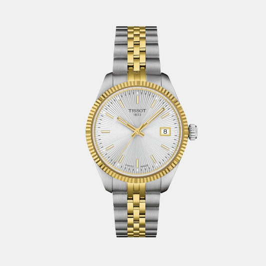 Ballade Women Quartz Silver Dial Analog Stainless Steel Watch T1562102203100