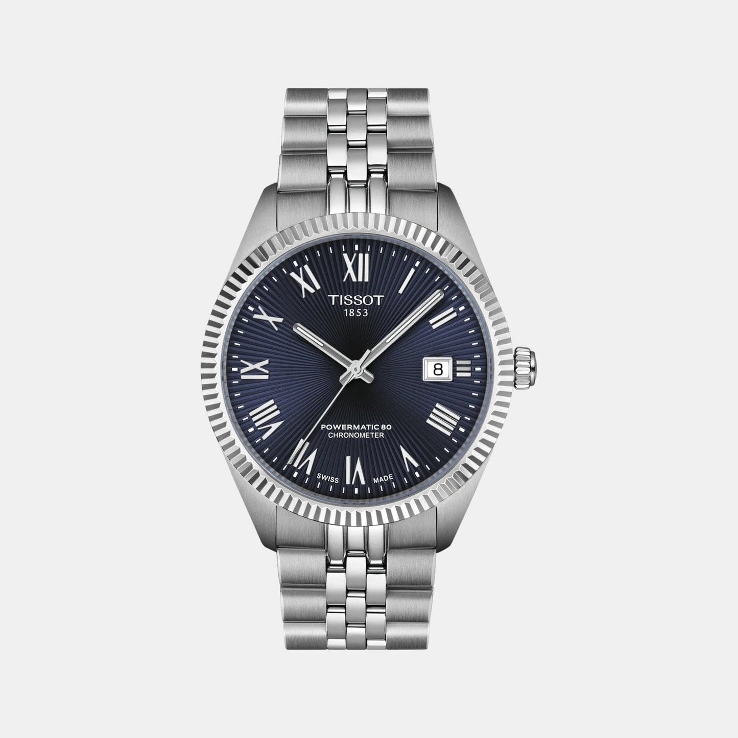 Ballade Men Automatic Blue Dial Analog Stainless Steel Watch T1564081104300