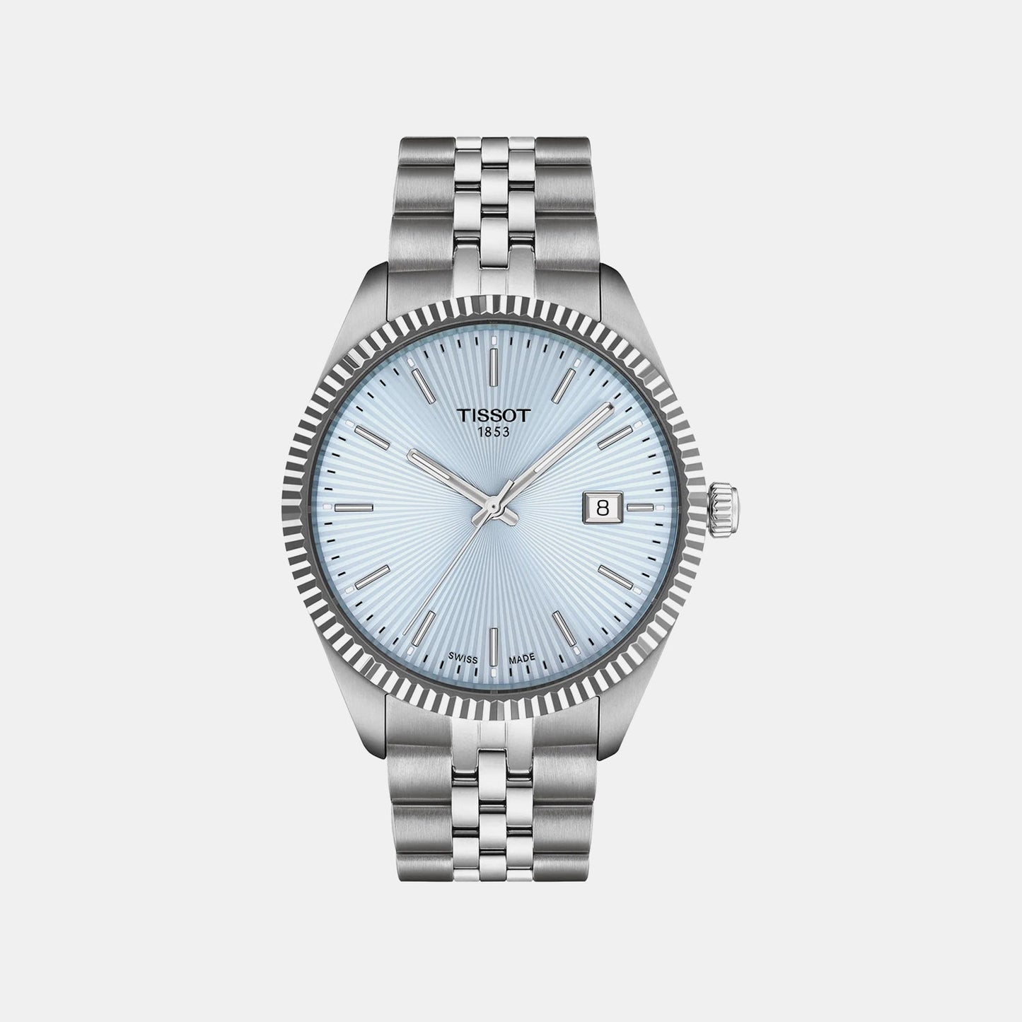 Ballade Men Quartz Blue Dial Analog Stainless Steel Watch T1564101135100