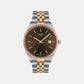 Ballade Men Quartz Brown Dial Analog Stainless Steel Watch T1564102229101